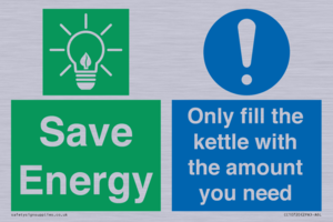 Save Energy - Only fill the kettle with the amount you need